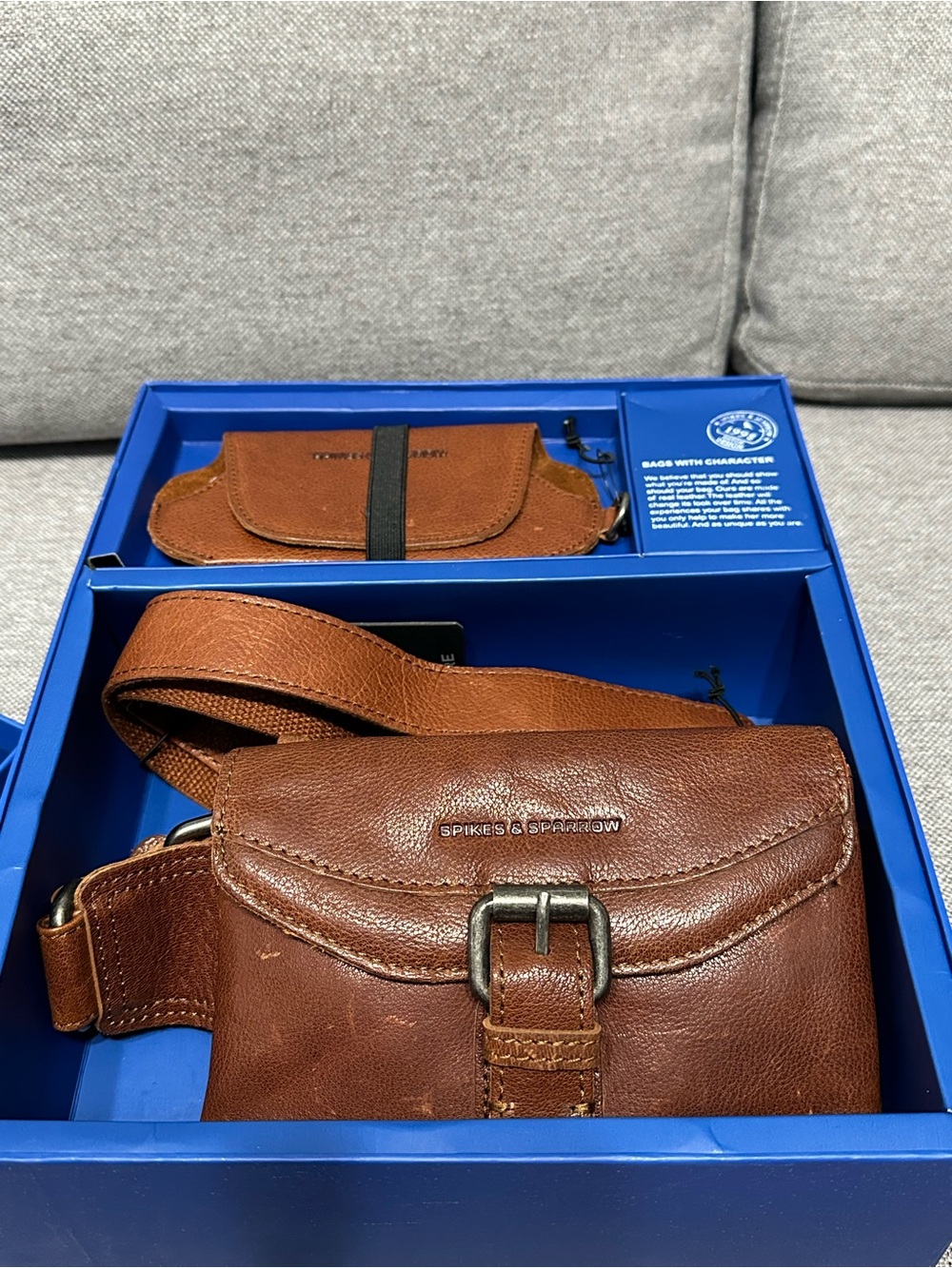 Brown Leather Crossbody Bag